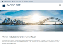Tablet Screenshot of pacfirm.com